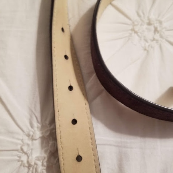 Cole Haan Orange Leather Purple Suede belts size M - Picture 4 of 6